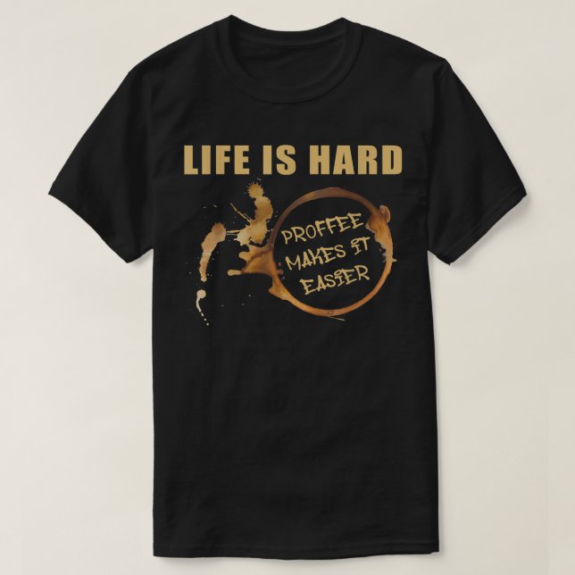 Proffeinprotein und Kaffee238 T-Shirt (Design vorne)
