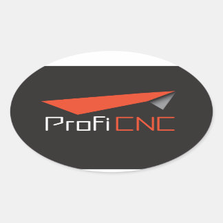 ProfiCNC Oval-Aufkleber Ovaler Aufkleber