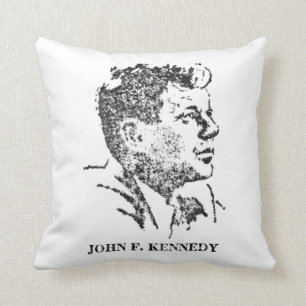 Profil 1963 von John F. Kennedy Kissen