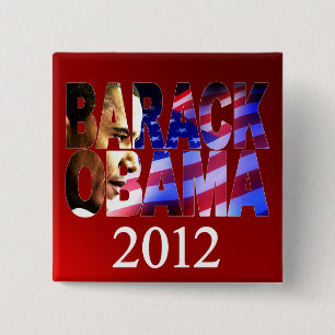 Profil-Ausschnitt-Kampagnen-Knopf Obama 2012 Button