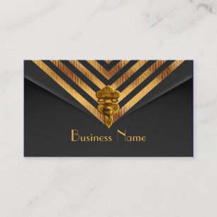 Profil Business Gold Schwarz Velourstreifen Visitenkarte