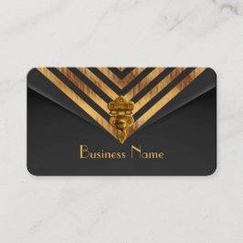Profil Business Gold Schwarzer Velvet Streifen Visitenkarte