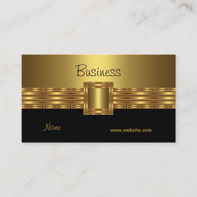 Profil Carte de visite Gold sur Gold Black (Devant)