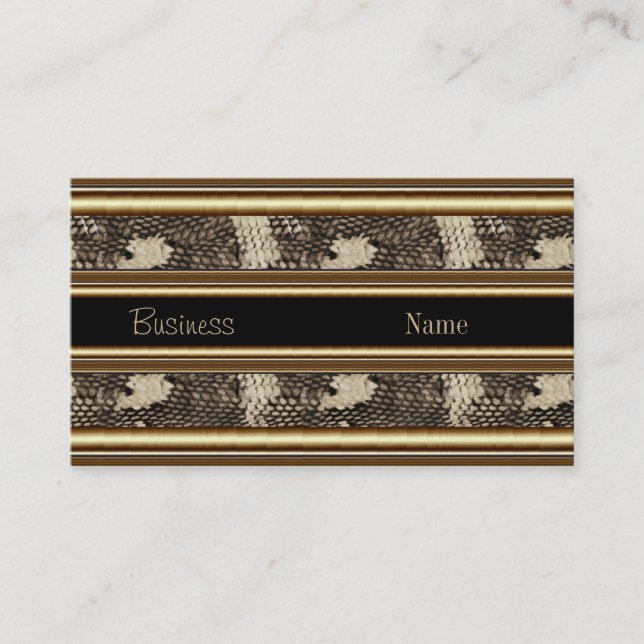 Profil Carte de visite Wild Animal Black Gold (Devant)