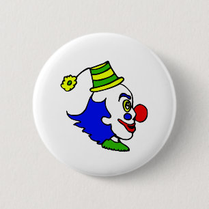 Profil-Clown-Kopf Button