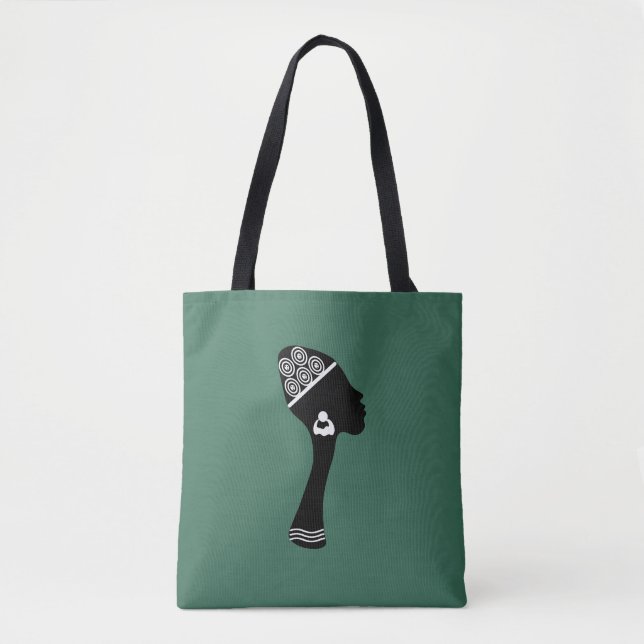 Profil der abstrakten Amerikanerin Tasche (Vorderseite)