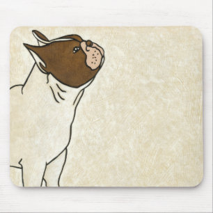 Profil des französischen Bulldog-Suchens Mousepad