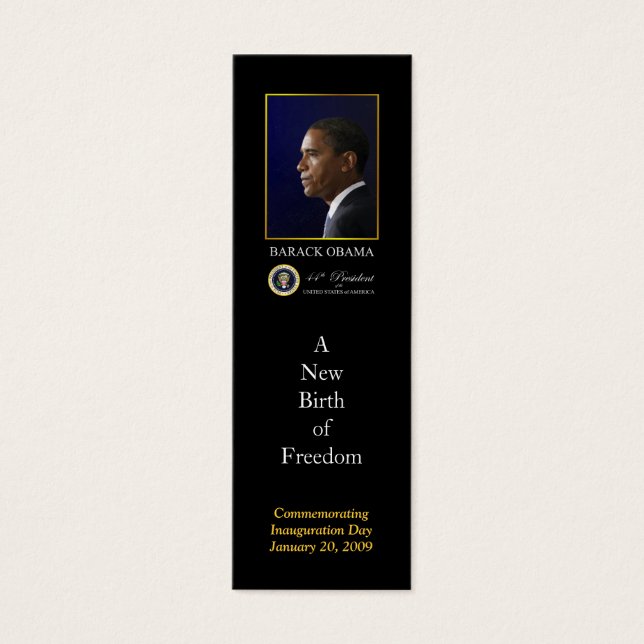 Profil d'investiture de Barack Obama (Devant)