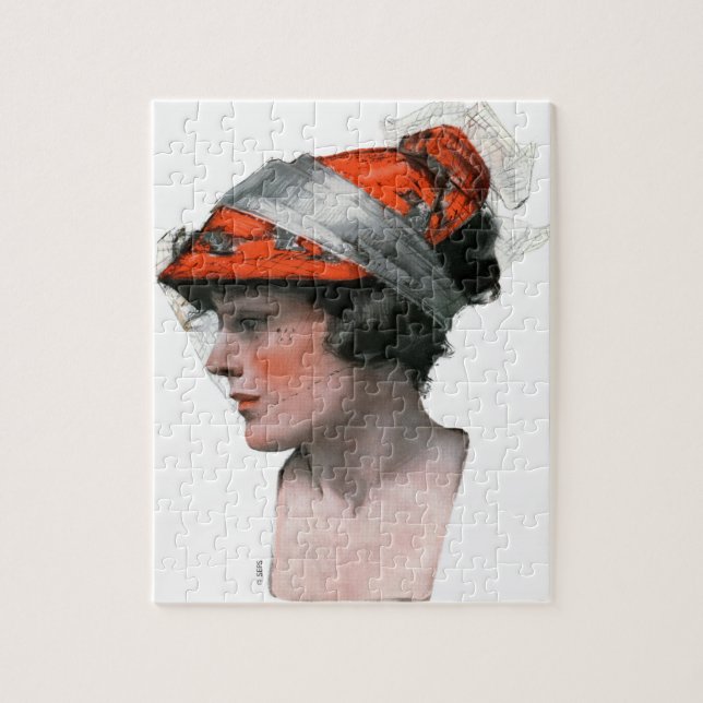 Profil einer Frau (Vertikal)