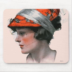 Profil einer Frau Mousepad