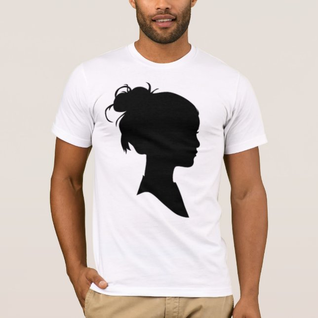 Profil einer Frau T-Shirt (Vorderseite)