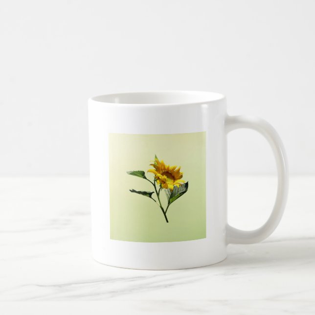 Profil einer SonnenblumeKaffeepause-Tasse Kaffeetasse (Rechts)