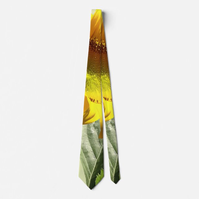 Profil eines Sonnenblumenkerns Krawatte (Vorderseite)