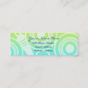 Profil géométrique et carte de visite de motif de