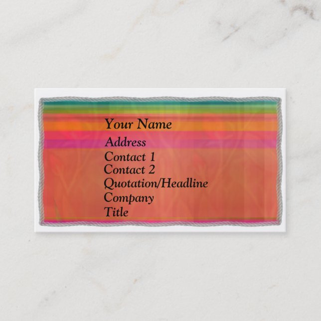 Profil-Geschäft Card3 Visitenkarte (Vorderseite)