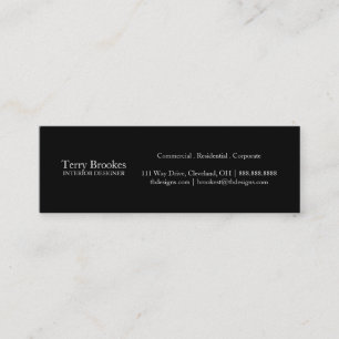 Profil II blk der Visitenkarte- Mini Visitenkarte