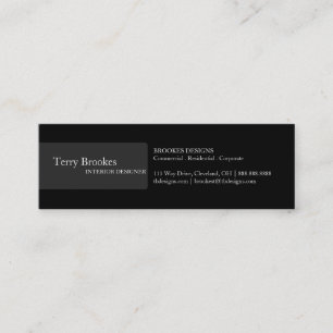 Profil III blk der Visitenkarte- Mini Visitenkarte