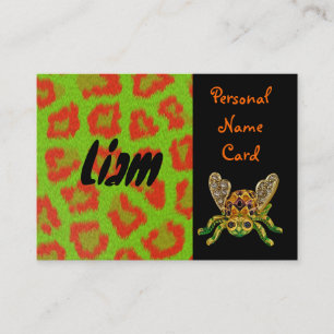 Profil Persönlicher Name Karte Grün Käfer