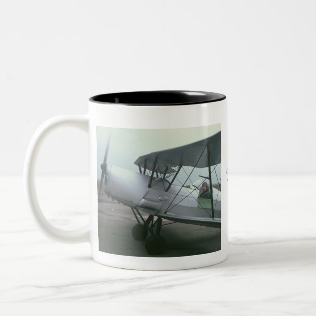 Profil, Profil, fliegender Jack Zweifarbige Tasse (Links)