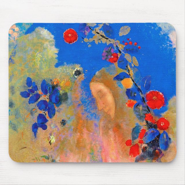 Profil unter einem Pfeil, Redon Mousepad (Vorne)