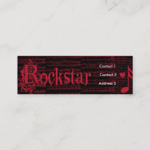 Profil wie eine Rockstar Visitenkarte kuppelte