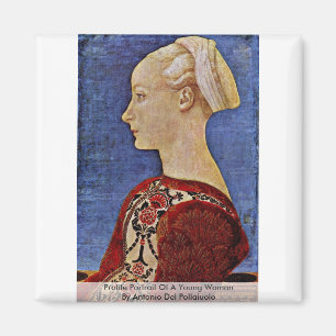 Profilbild einer jungen Frau Magnet