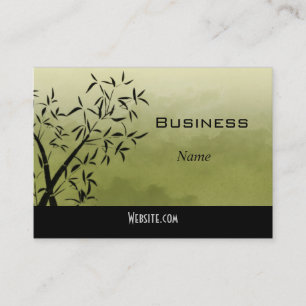 Profile Business Card Asiatisch Grün Visitenkarte