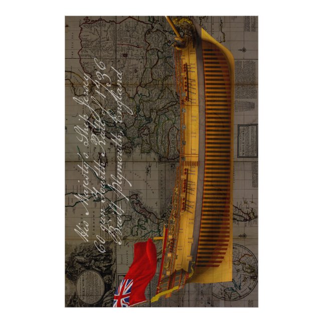 Profile Painting of Ship Jersey Fotodruck (Vorne)