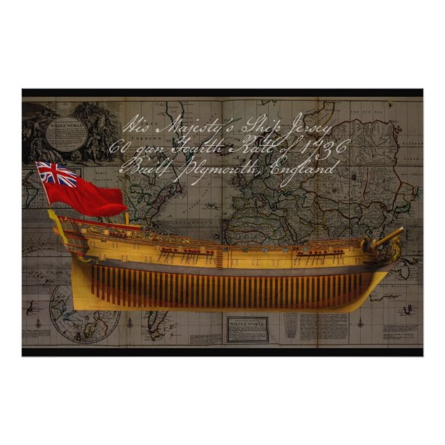 Profile Painting of Ship Jersey Fotodruck (Vorne)