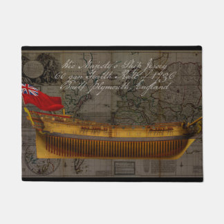 Profile Painting of Ship Jersey Fußmatte