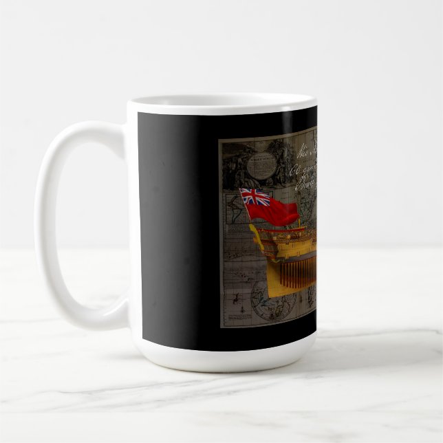 Profile Painting of Ship Jersey Kaffeetasse (Links)