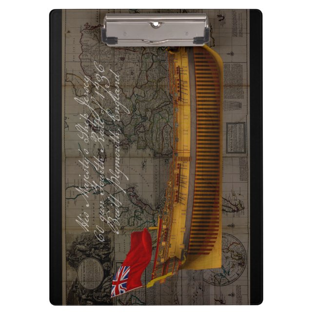 Profile Painting of Ship Jersey Klemmbrett (Vorderseite)