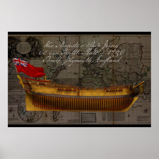 Profile Painting of Ship Jersey Poster (Vorne)