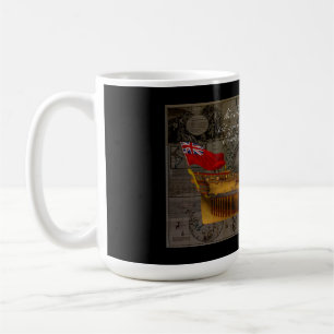 Profilmalerei des Schiffes Jersey Kaffeetasse