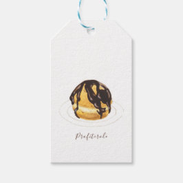 Profiterole Wasserfarbe Geschenkanhänger