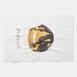 Profiterole Wasserfarbe Geschirrtuch