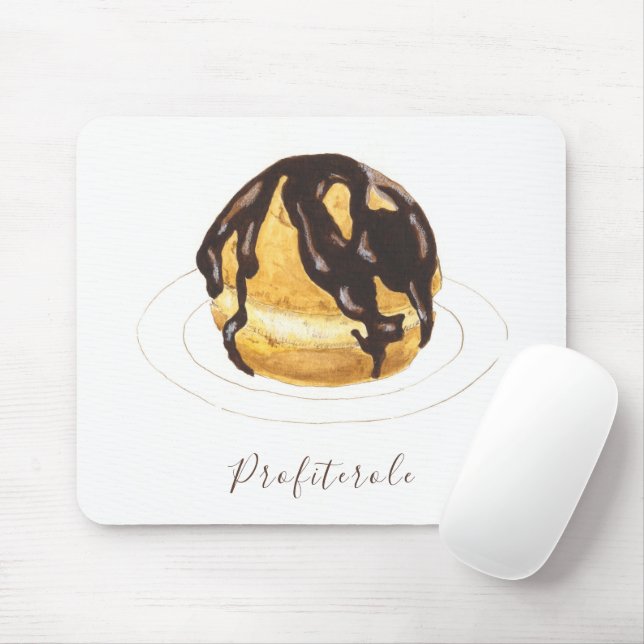 Profiterole Wasserfarbe Mousepad (Mit Mouse)