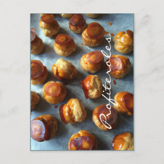Profiteroles Caramel Postcard Postkarte