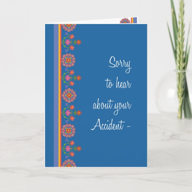 Profitez de la carte d'accident Rangoli Border sur (Devant)