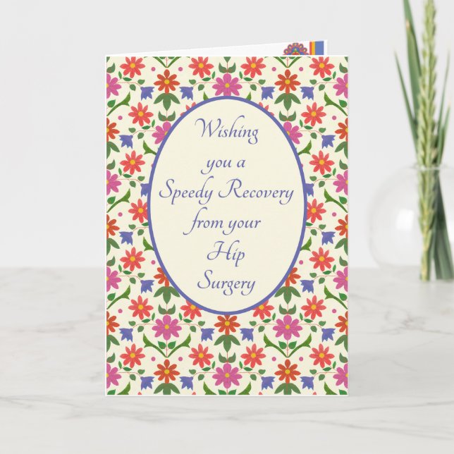 Profitez de la carte de chirurgie hanche, Fleurs R (Devant)