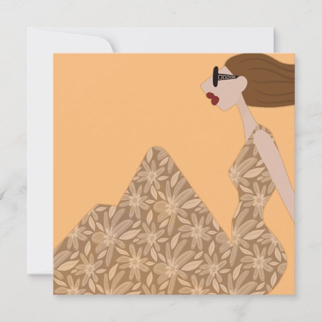 Profitez de la carte d'illustration de mode douce  (Devant)