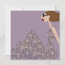 Profitez de la carte d'illustration de mode douce 