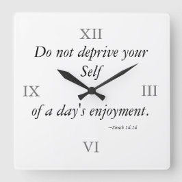 Profitez de votre horloge murale de message inspir