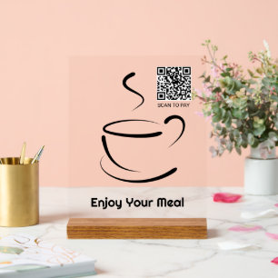 Profitez de votre repas, scannez le code QR pour p
