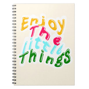 Profitez des Petites Choses Cahier de typographie