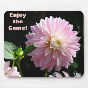 Profitez du jeu ! tapis de souris Fleurs de patron