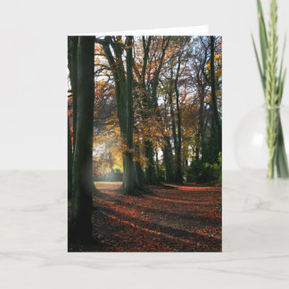 Profondément dans la carte de salutations et de