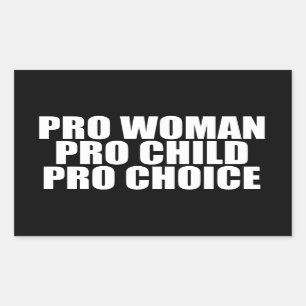 Profrauen-Prokinderprowahl Rechteckiger Aufkleber