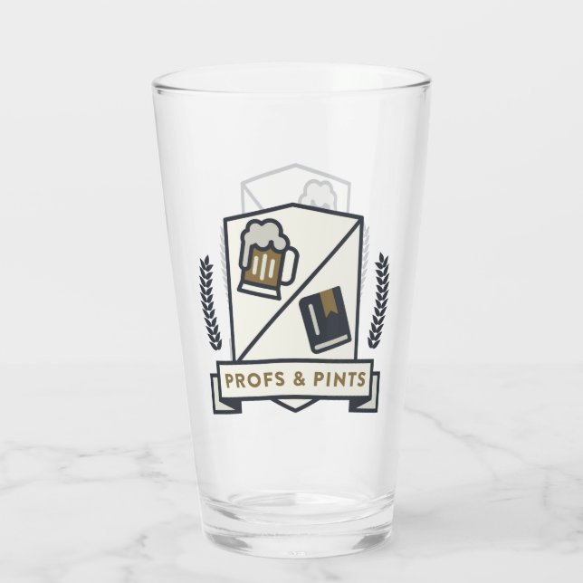 Profs und halbe Liter halbes Liter GlasWappen Glas (Rückseite)