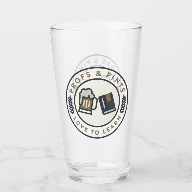 Profs und halbe Liter Siegelhalbes Liter Glas (Rückseite)